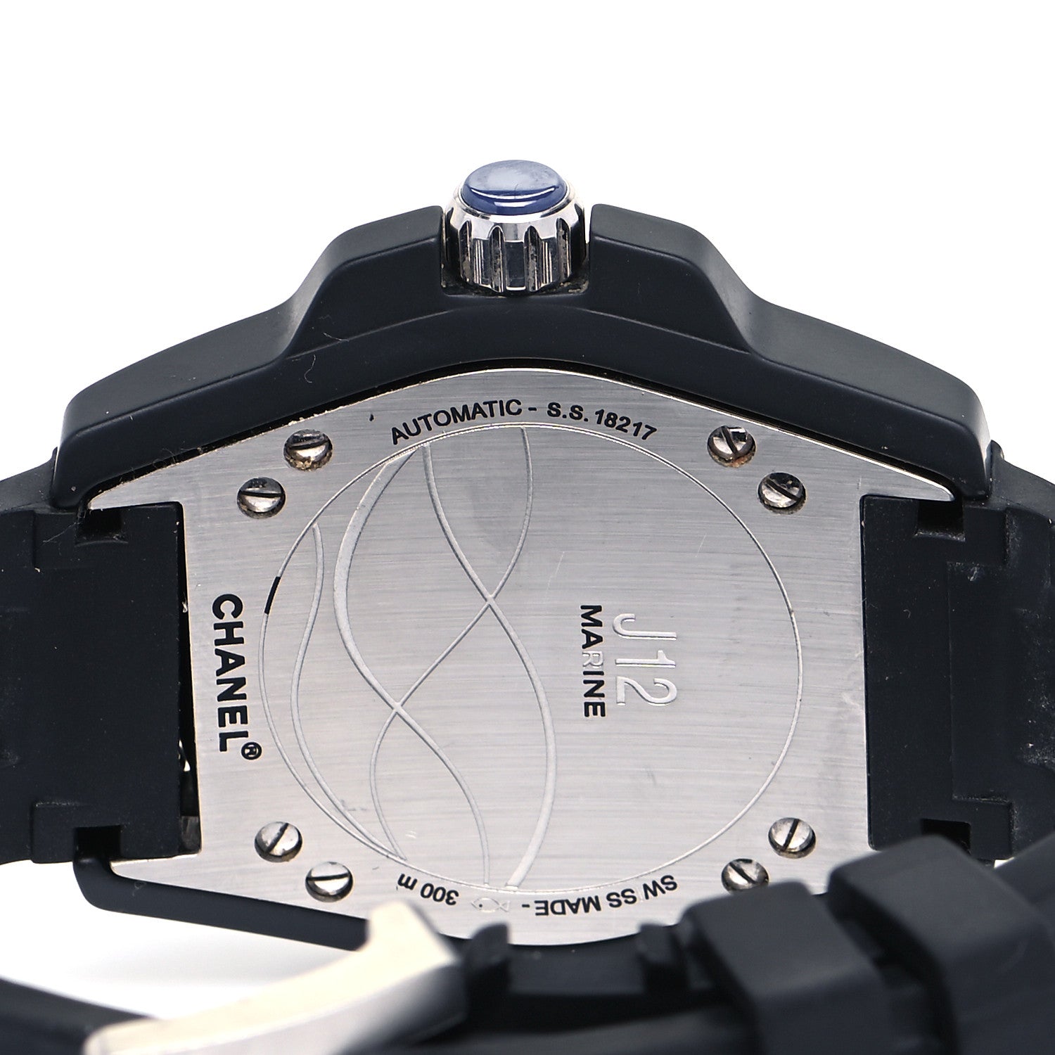 Chanel Stainless Steel Ceramic Rubber 41mm J12 Marine Automatic Watch Black 4 of 5