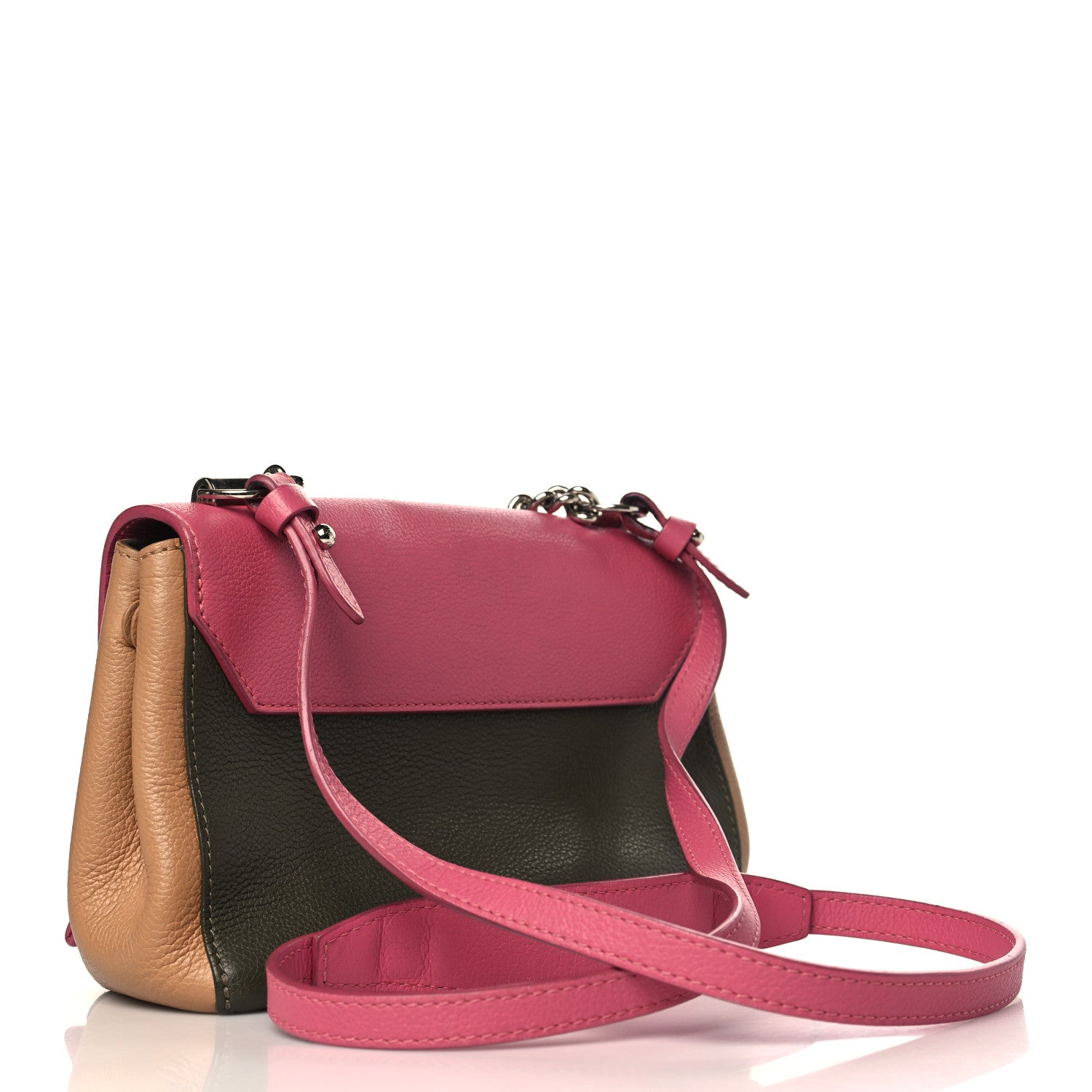 Louis Vuitton Calfskin Lockme II Chain Bag BB Multicolor 3 of 9