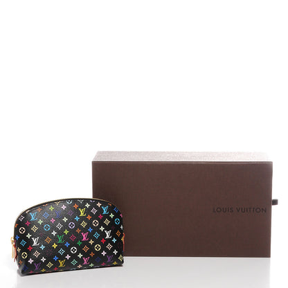 Louis Vuitton Monogram Multicolor Cosmetic Pouch Black Grenade 8 of 8