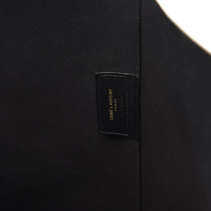 Saint Laurent Calfskin Large Shopping Tote Black 8 of 10