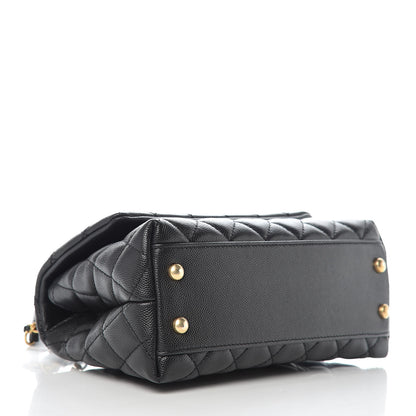 Chanel Caviar Quilted Mini Coco Handle Flap Black 4 of 10