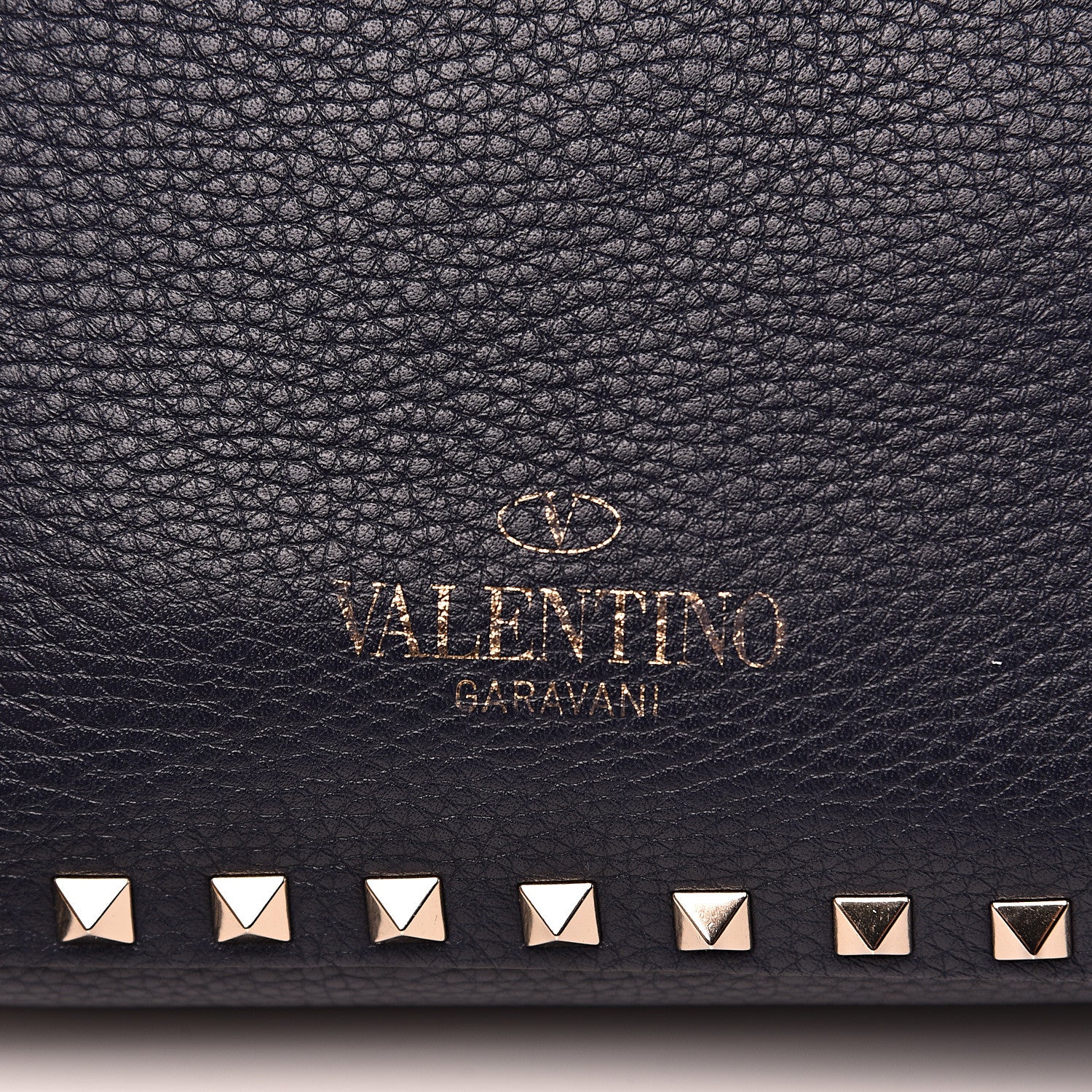 Valentino Garavani Pebbled Calfskin Small Rockstud Flip-Lock Messenger Bag Marine 8 of 8