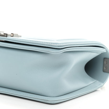 Chanel Calfskin Quilted Medium Boy Flap Light Blue 6 of 9