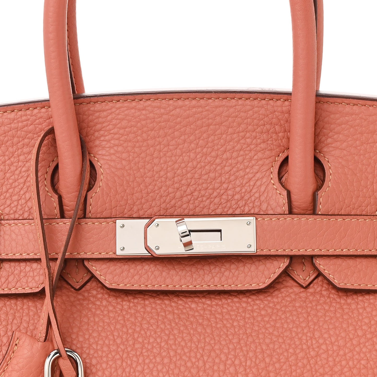 Taurillon Clemence Birkin 30  Rose Thé