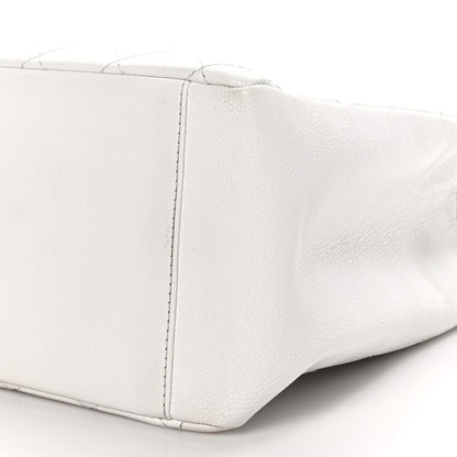 Chanel Caviar Quilted Grand Shopping Tote GST White 10 of 11