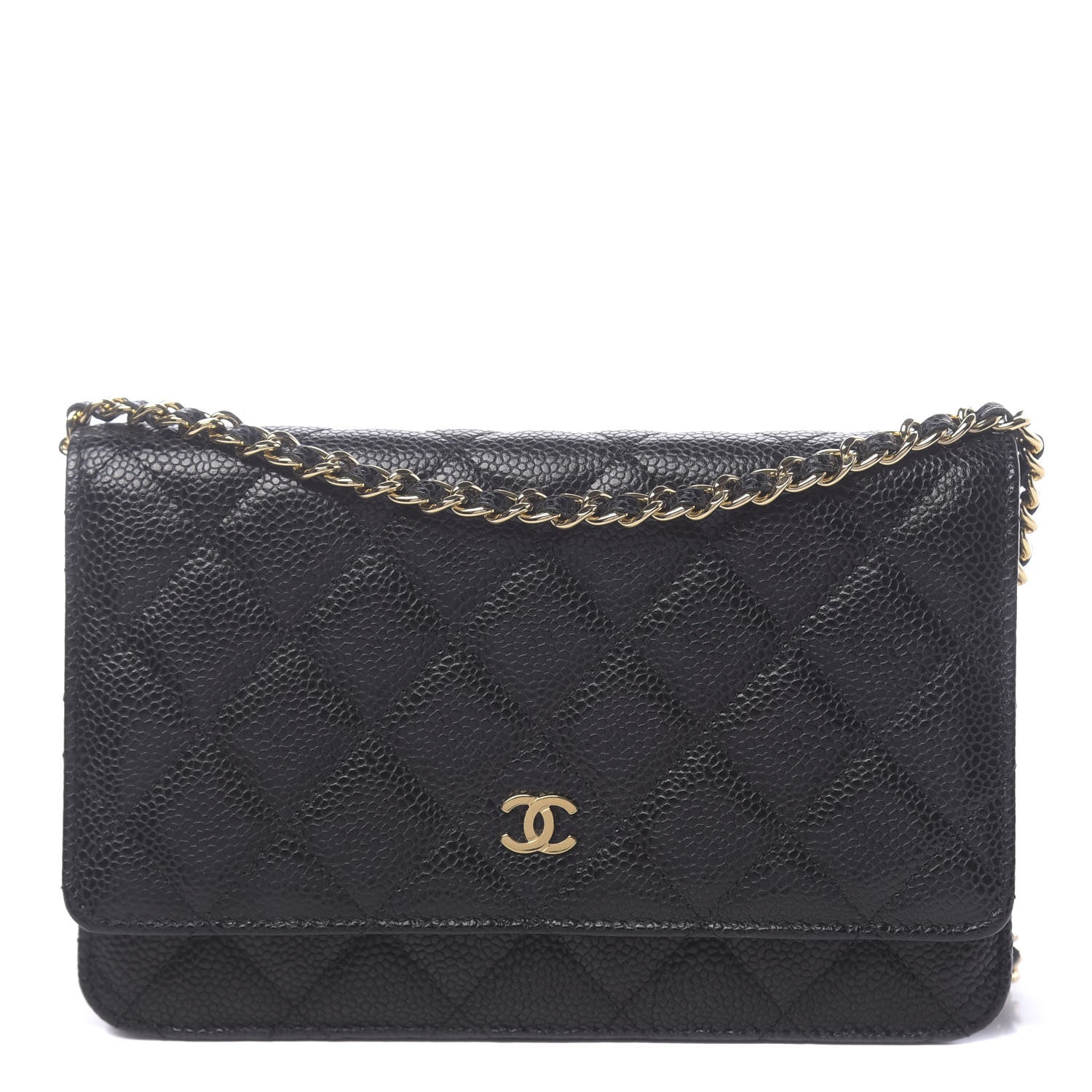 Chanel Caviar Quilted Wallet On Chain WOC Black 1 of 12