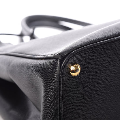 Prada Saffiano Medium Galleria Double Zip Tote Black 9 of 12