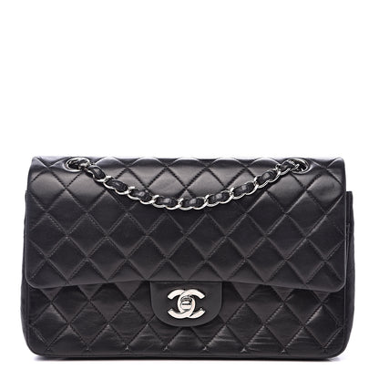 Chanel Lambskin Quilted Medium Double Flap Black 1 of 17