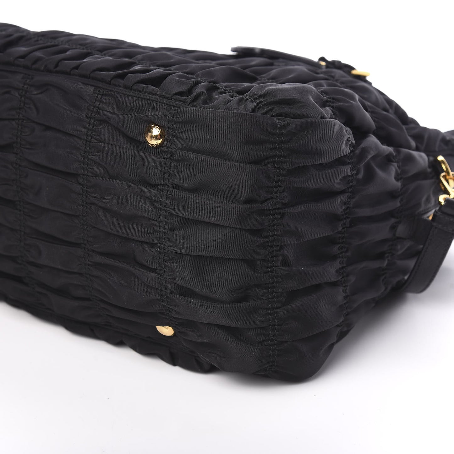 Tessuto Nylon Gaufre Tote Black