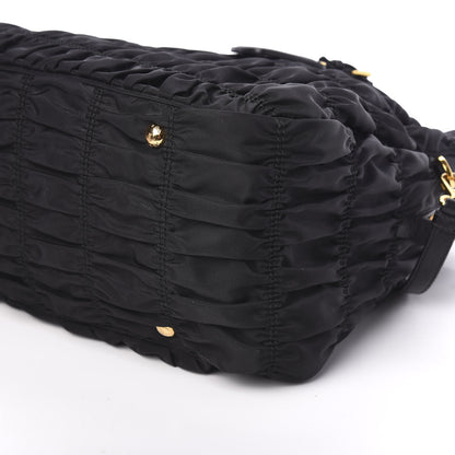 Prada Tessuto Nylon Gaufre Tote Black 8 of 9