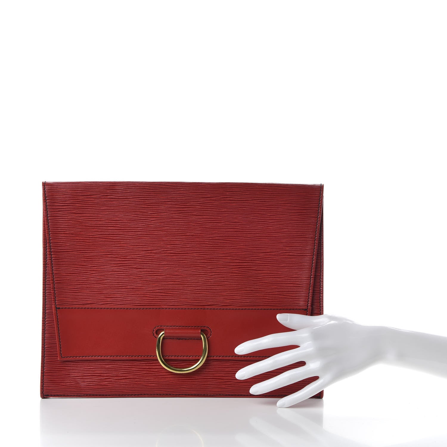 Louis Vuitton Epi Pochette Lena Castillan Red 2 of 8