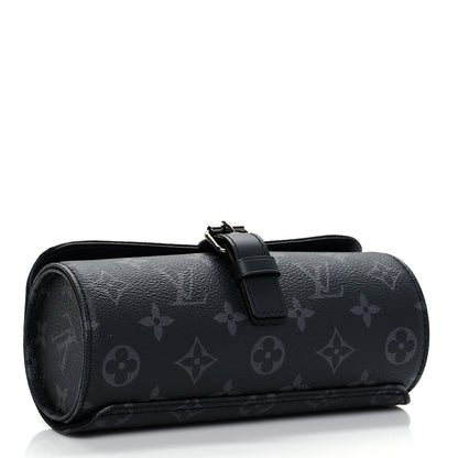 Louis Vuitton Monogram Eclipse 3 Watch Travel Case 4 of 9