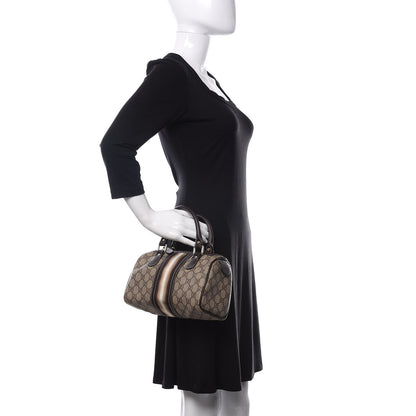 Gucci Monogram Vintage Web Small Boston Ebony 2 of 11