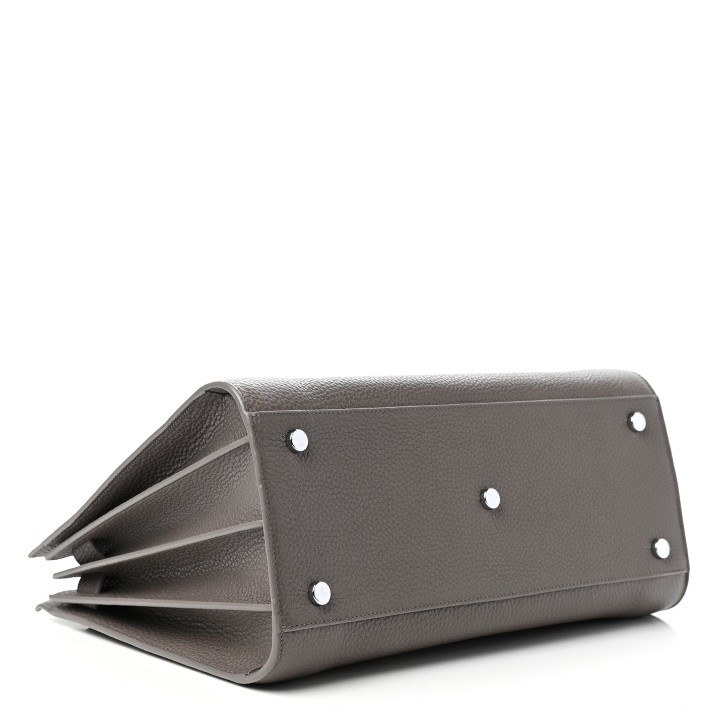 Grained Calfskin Small Sac De Jour Fog