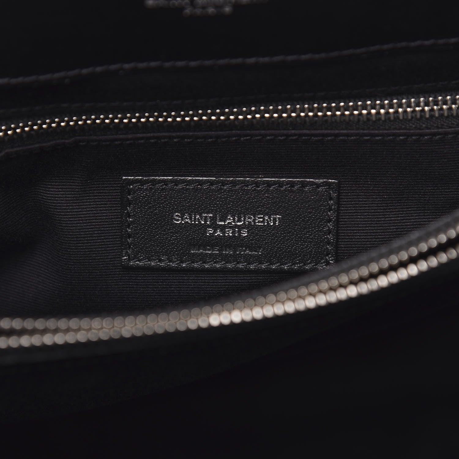 Saint Laurent Calfskin Y Quilted Monogram Medium Loulou Chain Satchel Black 7 of 10