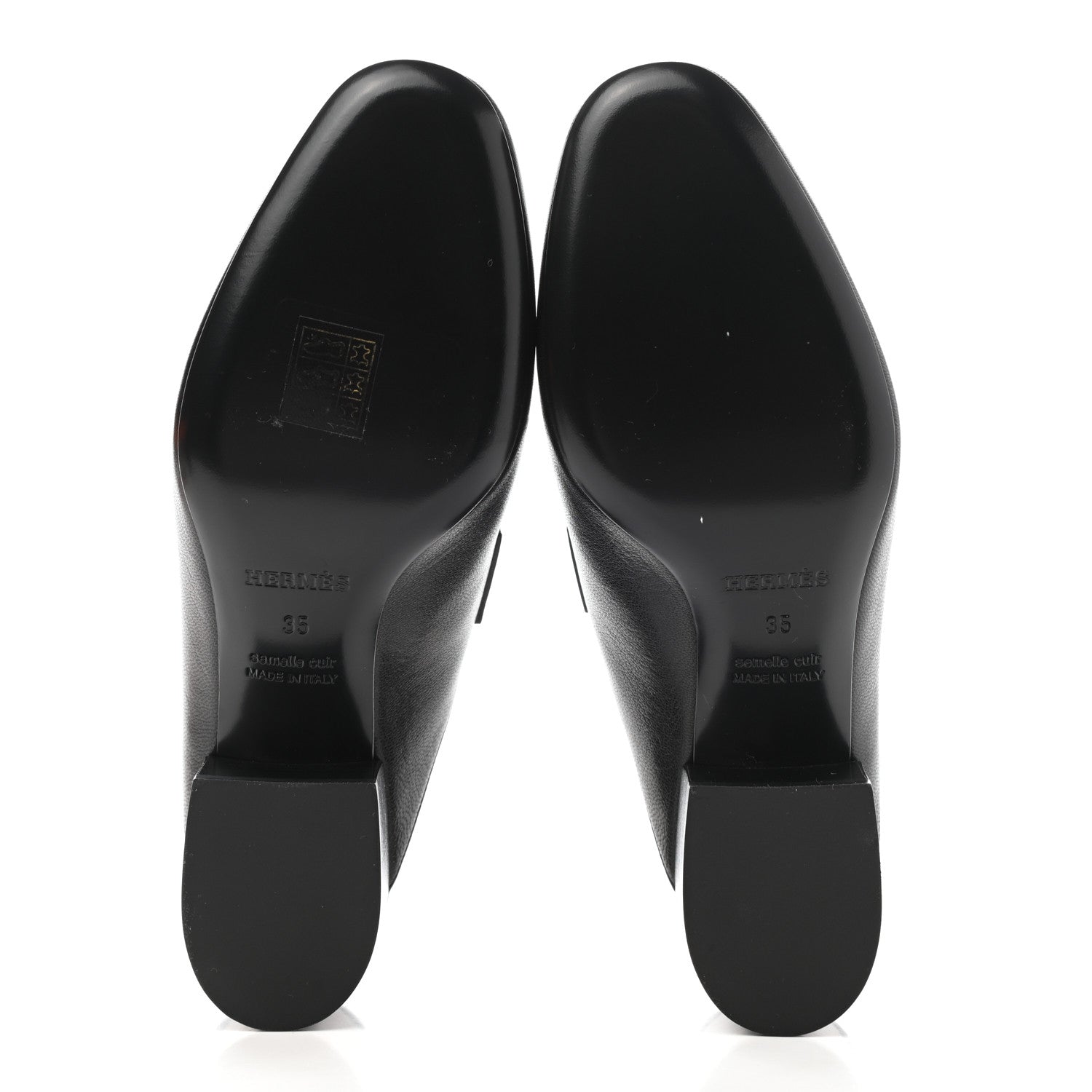 Hermes Goatskin Tuileries Mules 35 Black 5 of 9