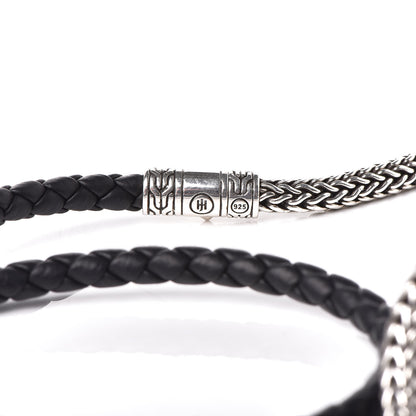 John Hardy Sterling Silver Calfskin Classic Chain Triple Wrap Bracelet 5 of 5