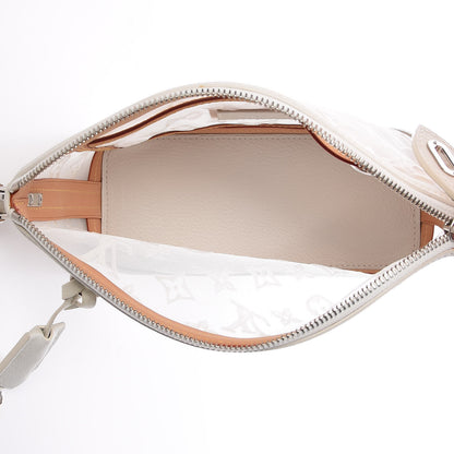 Louis Vuitton Monogram Transparence Transparent Lockit Clutch White 5 of 9