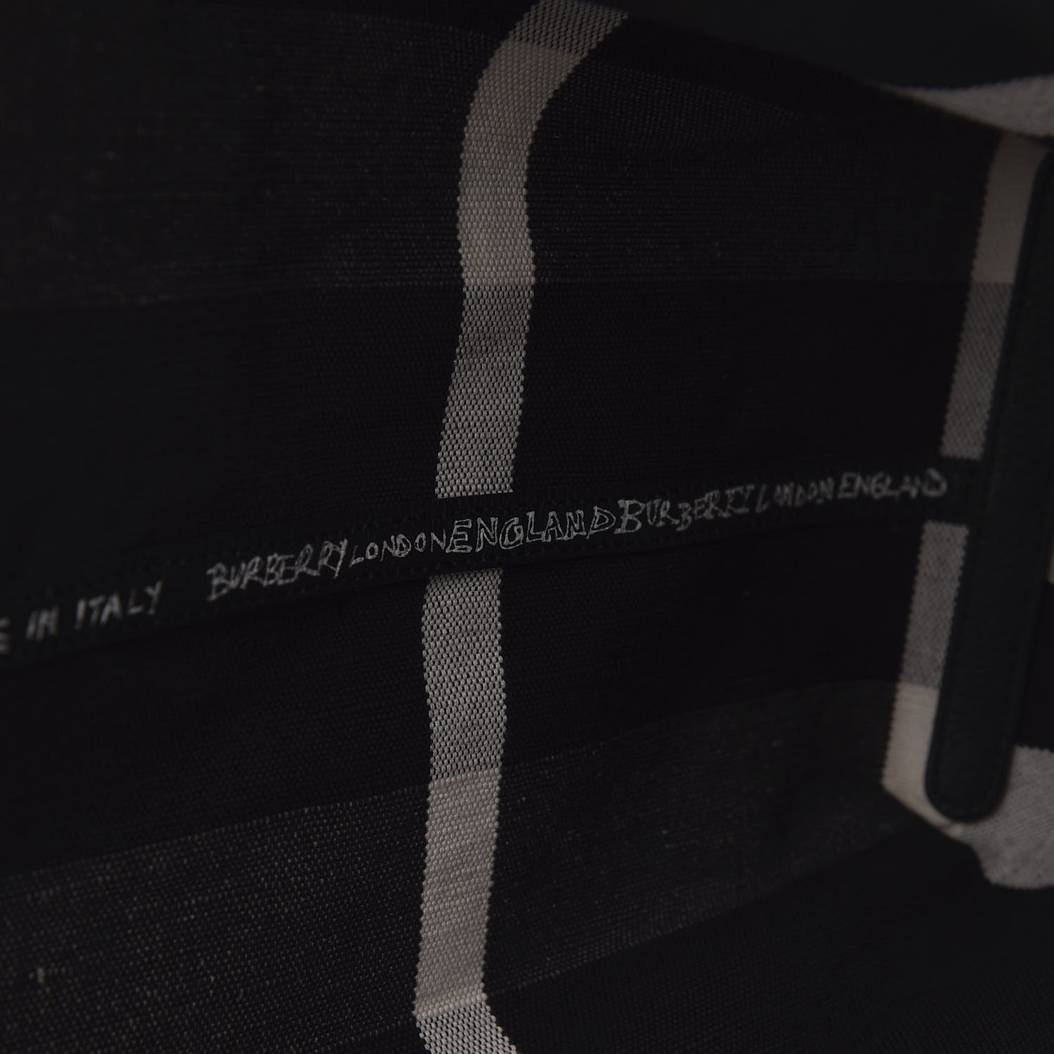 Burberry Coated Canvas Mega Check Sketchbook Medium Reversible Doodle Tote Black 10 of 14