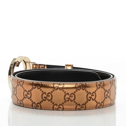 Gucci Guccissima Interlocking G Belt 95 38 Bronze 3 of 6