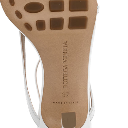 Bottega Veneta Lambskin Stretch Multi Strap 90mm Sandals 37 Optic White 6 of 8
