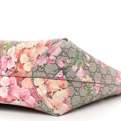 Gucci GG Supreme Monogram Blooms Medium Reversible Tote Beige Multicolor Dry Rose 9 of 22