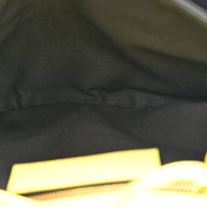 Balenciaga Agneau Giant 12 Gold Hardware Envelope Strap Clutch Jaune Citronnade 9 of 14