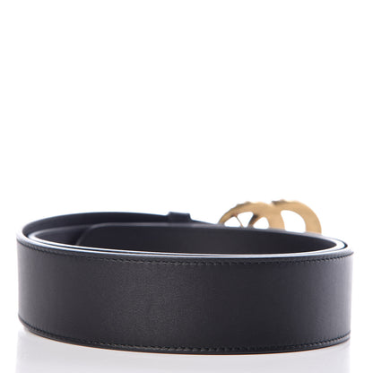Gucci Moon Calfskin Pearl Double G 40mm Belt 95 38 Black Cream 3 of 6