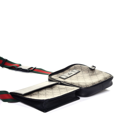 Gucci GG Supreme Monogram Web Belt Bag Black 4 of 10
