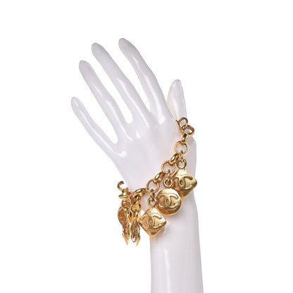 Chanel CC Charm Bracelet Gold 2 of 5
