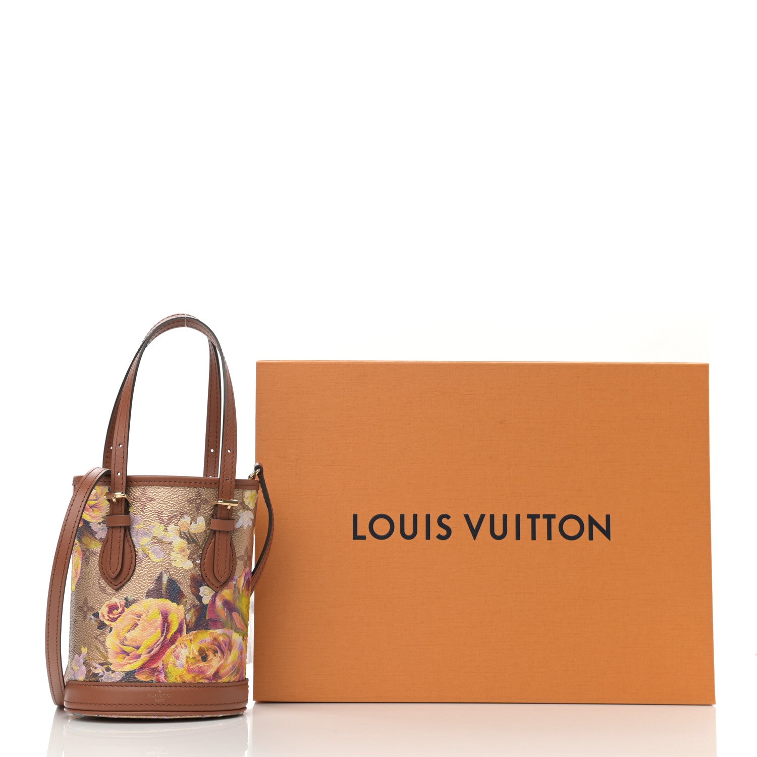 Louis Vuitton Metallic Monogram LV Garden Nano Bucket Bag Gold 11 of 11