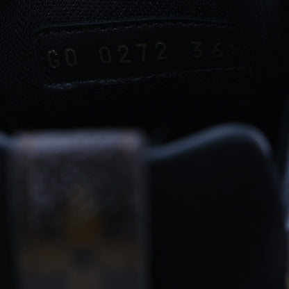 Louis Vuitton Suede Monogram Run Away Sneakers 36.5 Black 10 of 10
