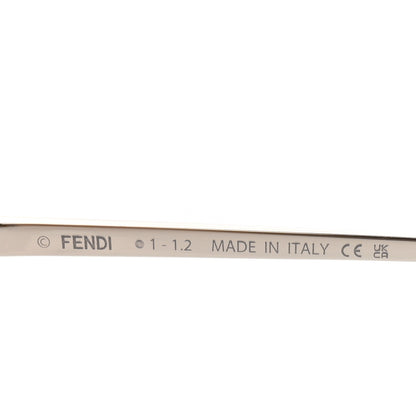 Fendi Metal Aviator Sunglasses FF40005U Silver Rose 5 of 6
