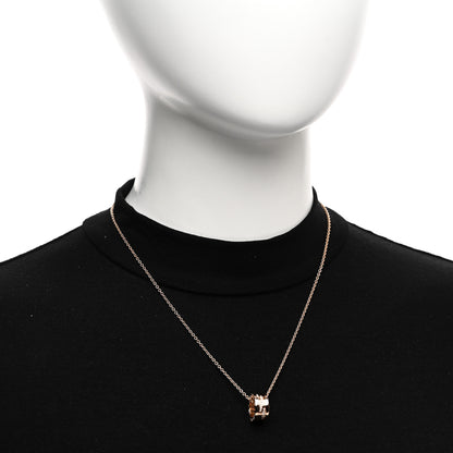Bulgari 18K Rose Gold Diamond B.Zero1 Legend Pendant Necklace 2 of 4