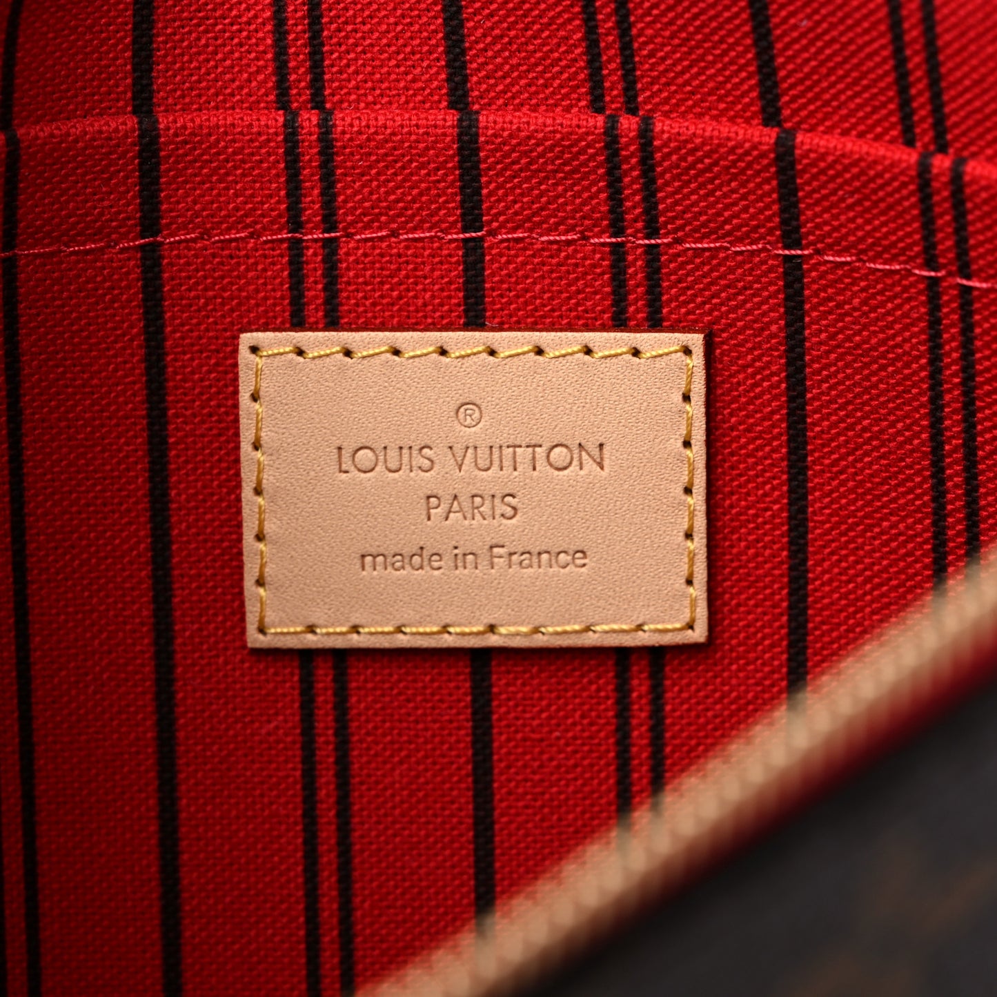 Monogram Neverfull MM GM Pochette Cherry