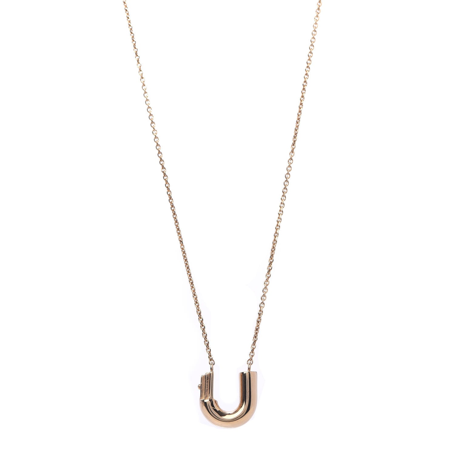 Louis Vuitton LV And Me Letter U Necklace Gold 1 of 7