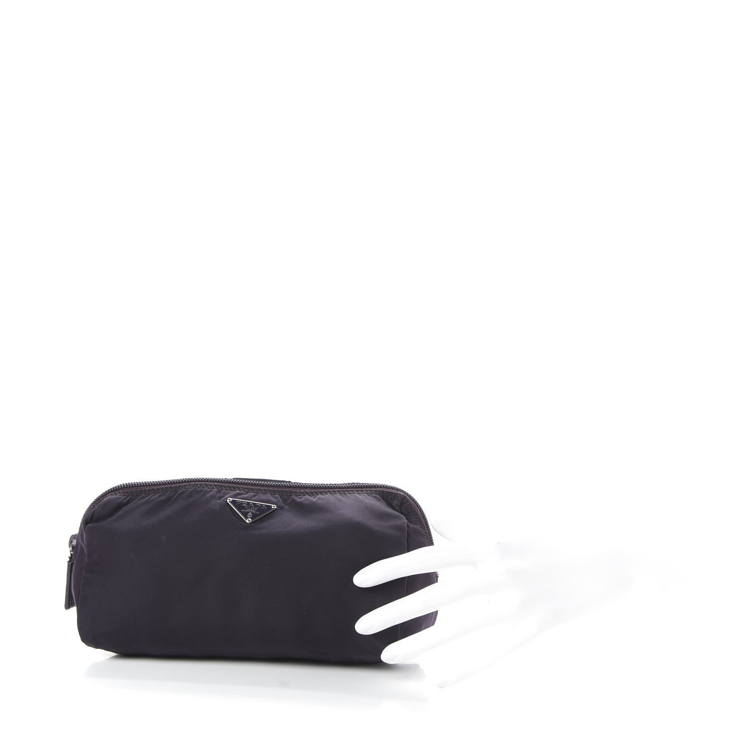 Prada Nylon Vela Cosmetic Pouch Mora 2 of 5