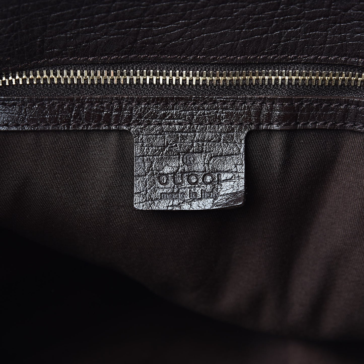 Monogram Large Horsebit Chain Hobo Dark Brown