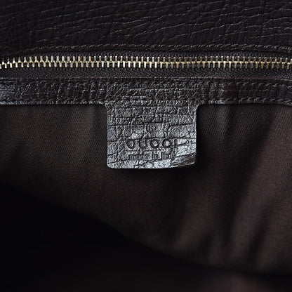 Gucci Monogram Large Horsebit Chain Hobo Dark Brown 6 of 13