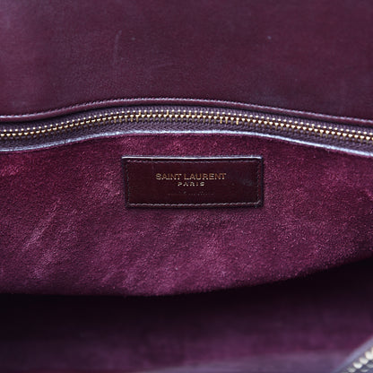 Saint Laurent Calfskin Small Sac De Jour Bordeaux 6 of 14