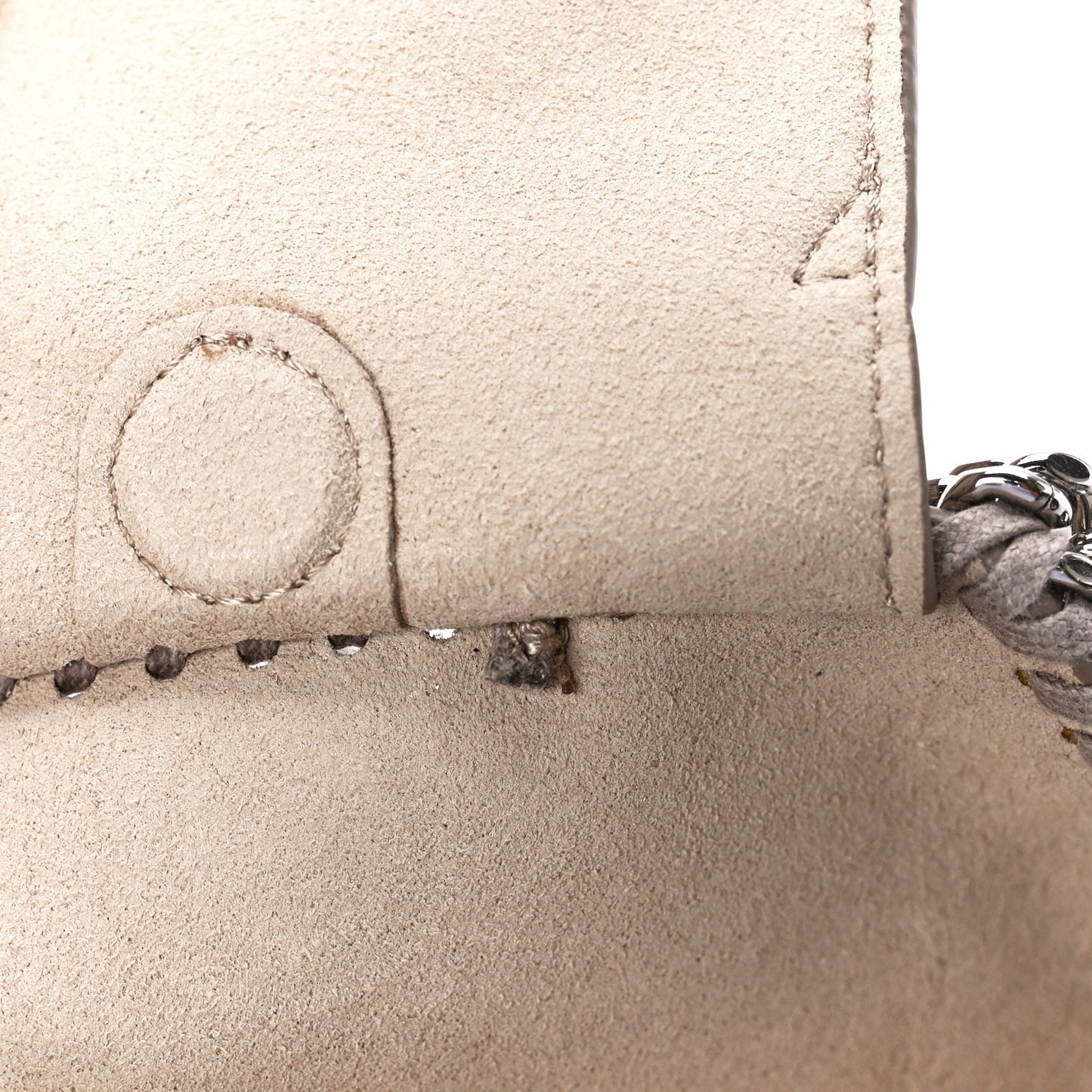 Metallic Eco Alter Suede Crystal Tiny Falabella Crossbody Bag Blush