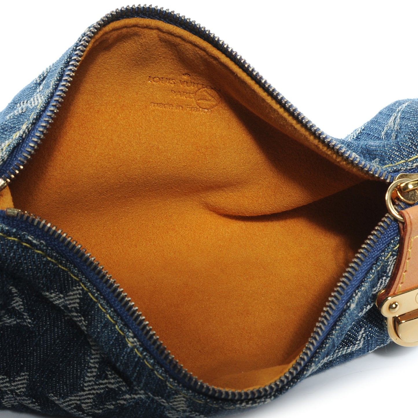 Denim Speedy GM Pochette Case