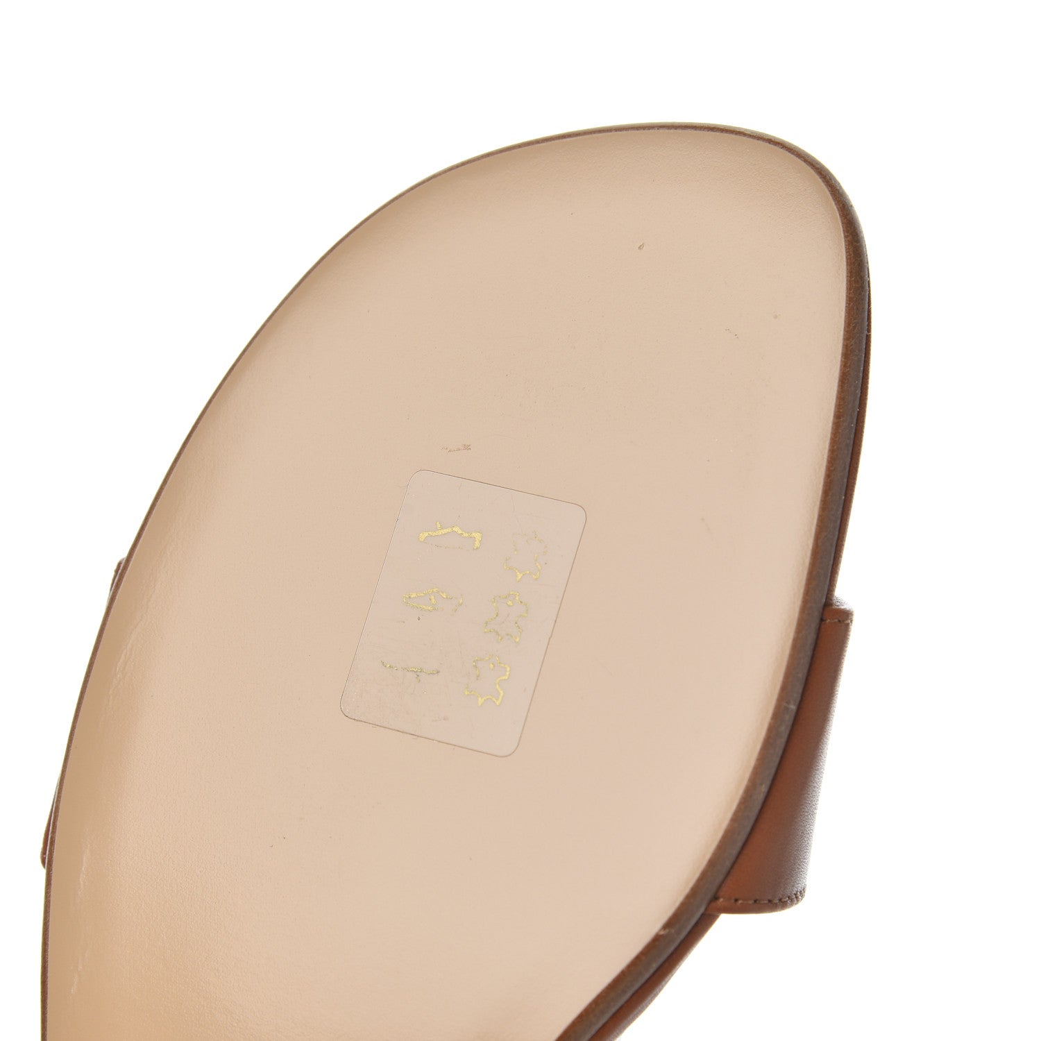Hermes Heritage Calfskin Baia Sandals 38 Naturel 10 of 13