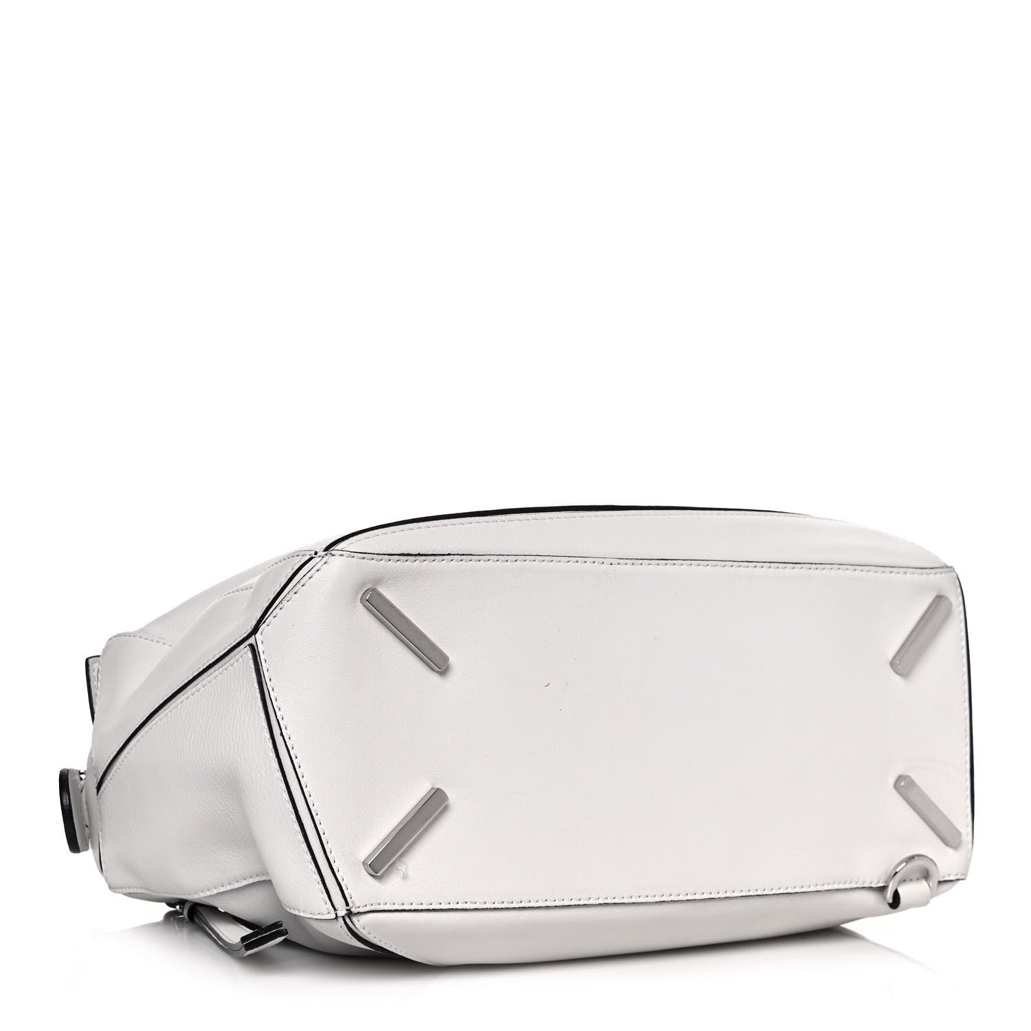 Loewe Calfskin Medium Puzzle Bag White 3 of 15