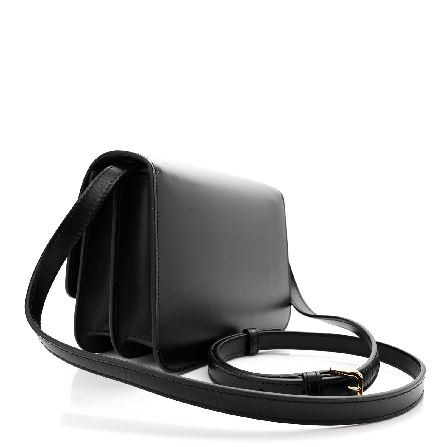 Burberry Calfskin Medium TB Bag Black 3 of 9