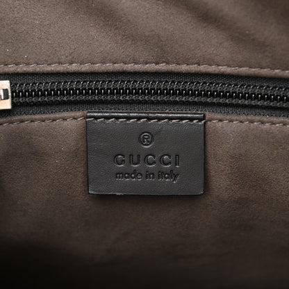 Gucci Guccissima Signature Small Messenger Bag Black 5 of 8