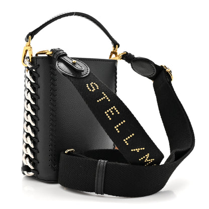 Stella McCartney MIRIUM Mini Frayme Square Bucket Bag Black 3 of 9