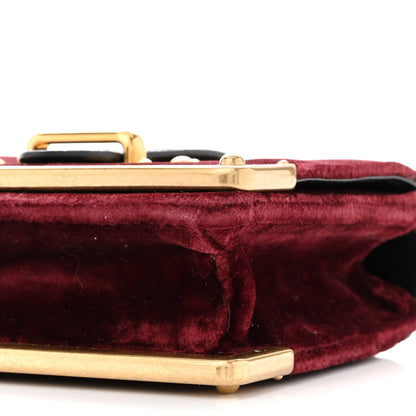 Prada Velvet Crocodile Micro Cahier Bag Ribes Black 10 of 12