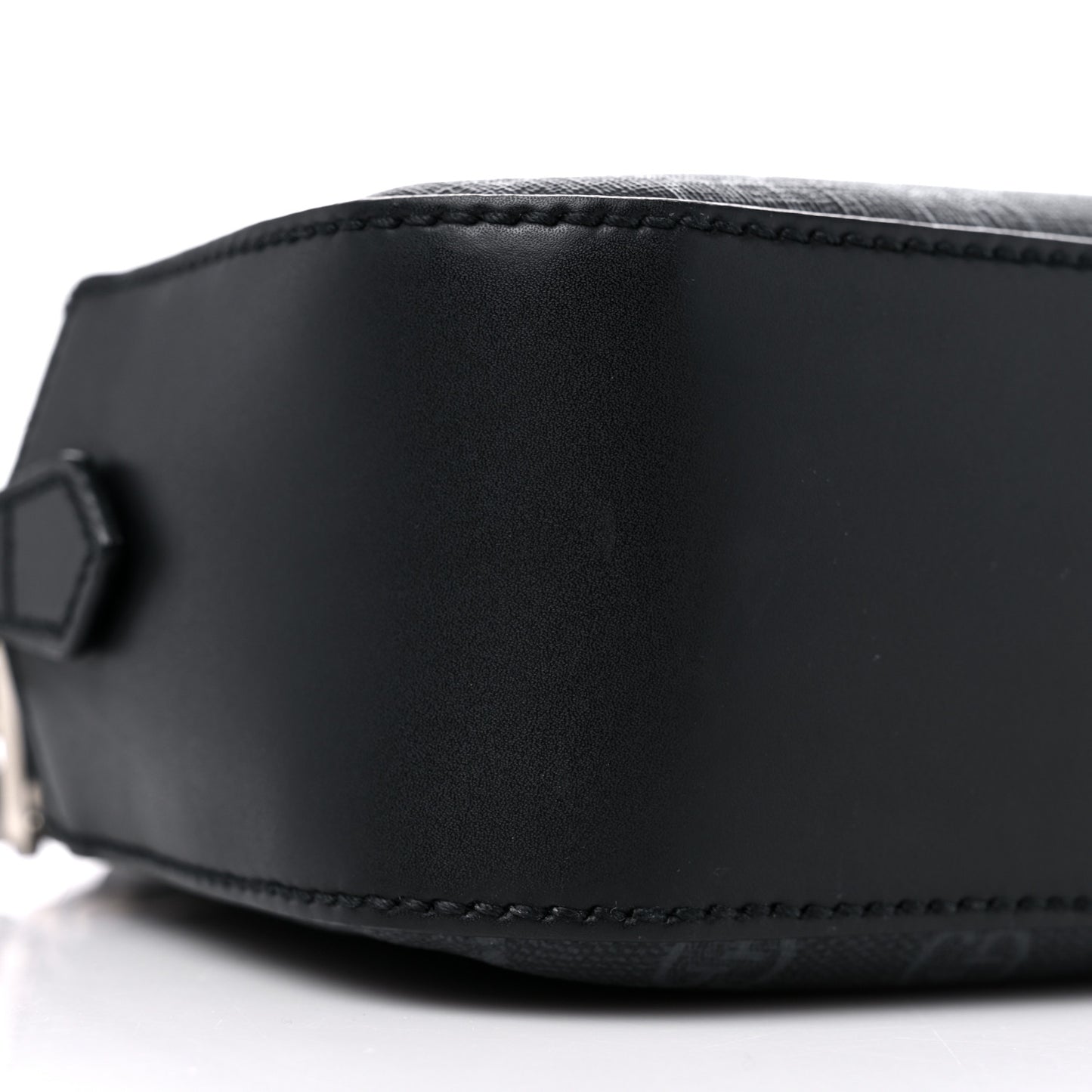 GG Supreme Monogram Web Shoulder Bag Black Grey
