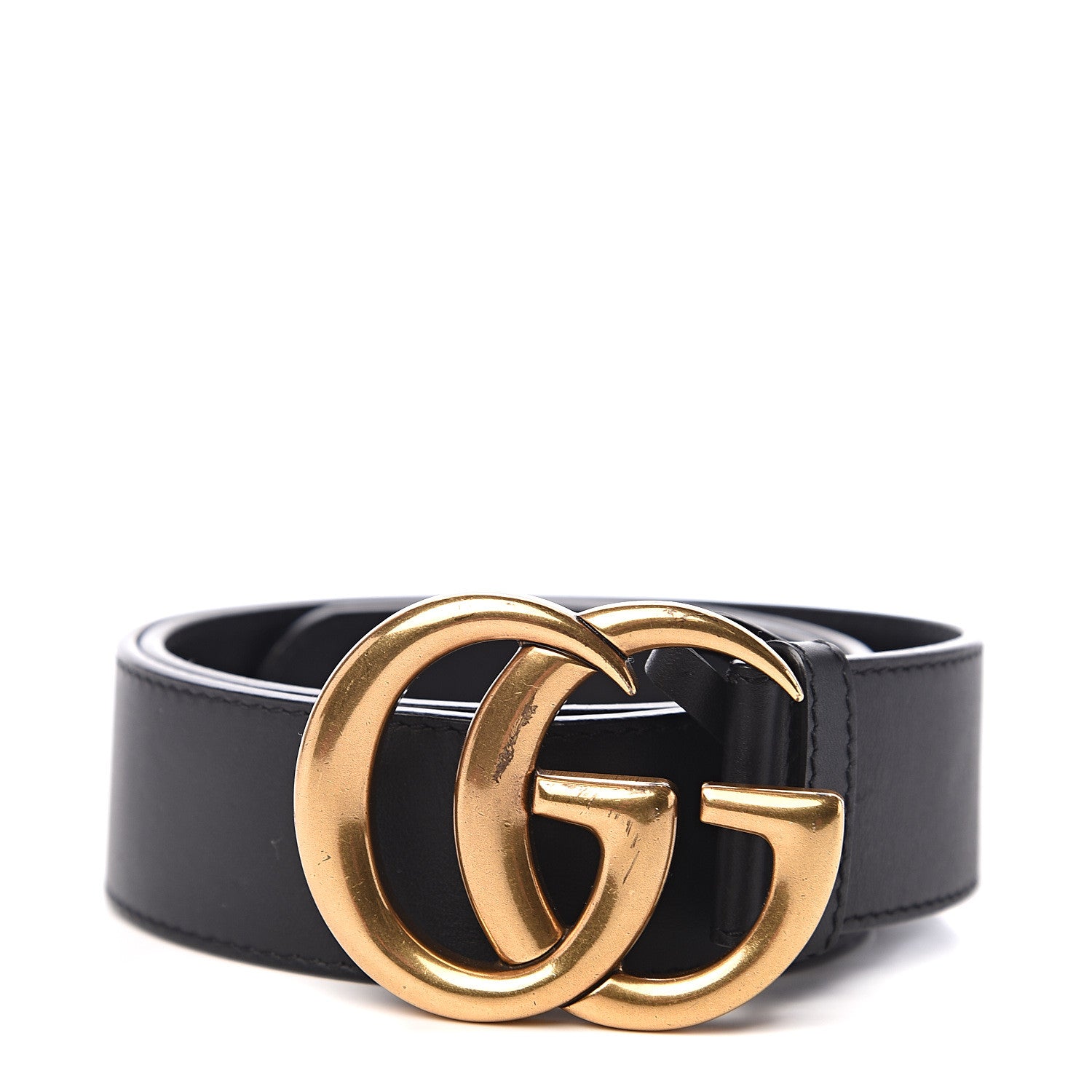 Gucci Calfskin Double G 40mm Belt 85 34 Black 1 of 6